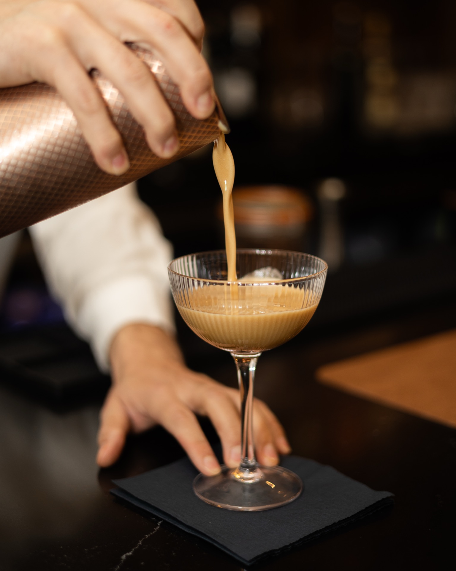 Craft cocktails at Marcello's full bar in Pelham, NY